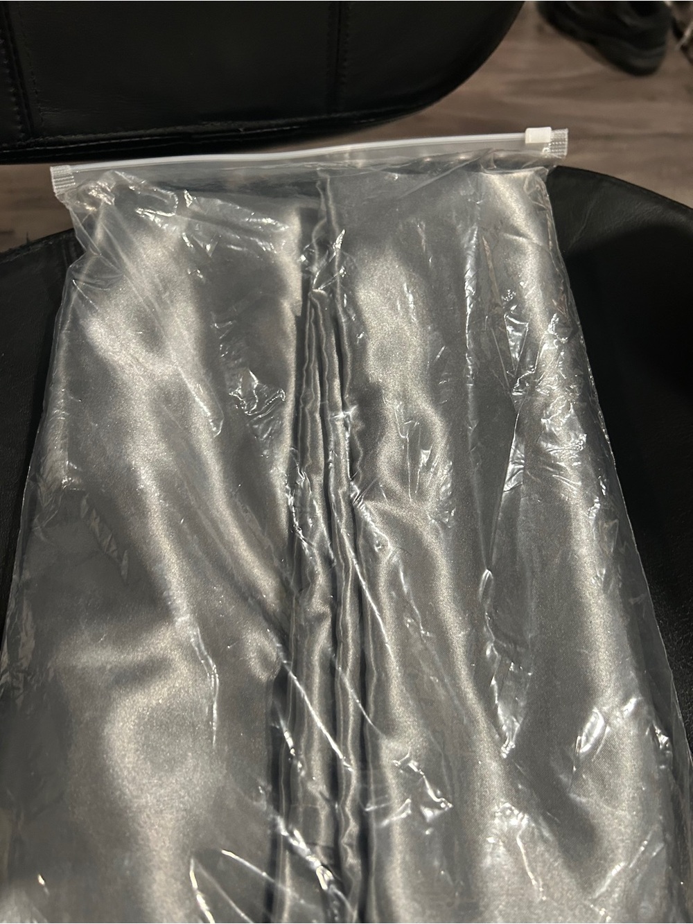 Queen size Silver Satin Sheet NWOT